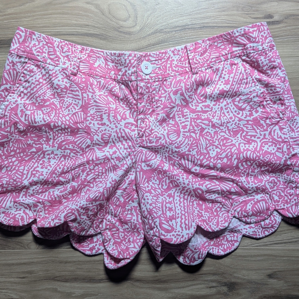 Lilly Pulitzer Buttercup Shorts Hot Pink Size 10